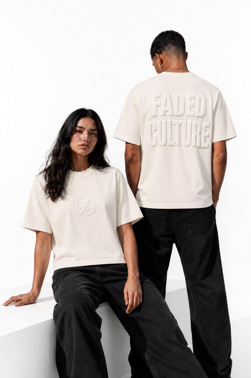 Faded Culture Box Fit T-Shirt